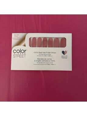 Color Street pink nail polish strips #nailpolish #manicure
